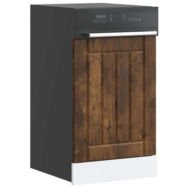 Electronice si Electrocasnice - Masini de spalat vase - Accesorii masini de spalat vase - Panou pentru masina spalat vase "Lucca" Lemn stejar afumat, mărime 45x1.5x67 cm - Infinity.ro