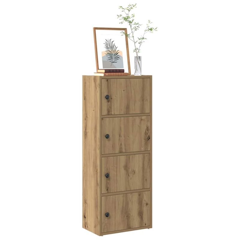 Casa si Gradina - Mobilier - Biblioteci si rafturi - Biblioteci - Biblioteca, stejar artizanal, 40x24x102 cm, lemn prelucrat - Infinity.ro