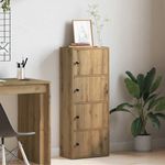 Casa si Gradina - Mobilier - Biblioteci si rafturi - Biblioteci - Biblioteca, stejar artizanal, 40x24x102 cm, lemn prelucrat - Infinity.ro