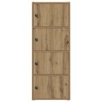 Casa si Gradina - Mobilier - Biblioteci si rafturi - Biblioteci - Biblioteca, stejar artizanal, 40x24x102 cm, lemn prelucrat - Infinity.ro