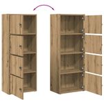 Casa si Gradina - Mobilier - Biblioteci si rafturi - Biblioteci - Biblioteca, stejar artizanal, 40x24x102 cm, lemn prelucrat - Infinity.ro