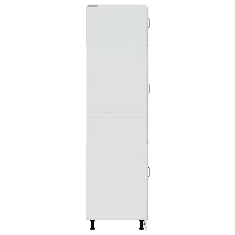 Casa si Gradina - Mobilier - Comode si corpuri - Corpuri bucatarie - Dulap de bucatarie „Lucca” Lemn prelucrat gri beton, model 1x bufet, mărime 60x57x207 cm - Infinity.ro