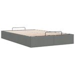 Casa si Gradina - Mobilier - Paturi si accesorii - Paturi - Cadru de pat otoman fara saltea tesatura gri inchis 120x200 cm - Infinity.ro