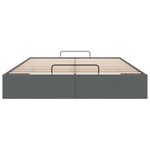 Casa si Gradina - Mobilier - Paturi si accesorii - Paturi - Cadru pat otoman fara saltea Gri inchis 140x190 cm tesatura - Infinity.ro