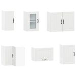 Casa si Gradina - Mobilier - Comode si corpuri - Corpuri bucatarie - Set dulap de bucatarie din 11 piese „Kalmar” Lemn prelucrat alb - Infinity.ro