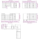 Casa si Gradina - Mobilier - Comode si corpuri - Corpuri bucatarie - Set dulap de bucatarie din 11 piese „Kalmar” Lemn prelucrat alb - Infinity.ro