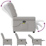 Ingrijire personala si Cosmetice - Sanatate si wellness - Articole wellness - Fotolii de masaj - Scaun de masaj cu tesatura gri nor - Infinity.ro