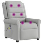 Ingrijire personala si Cosmetice - Sanatate si wellness - Articole wellness - Fotolii de masaj - Scaun de masaj cu tesatura gri nor - Infinity.ro