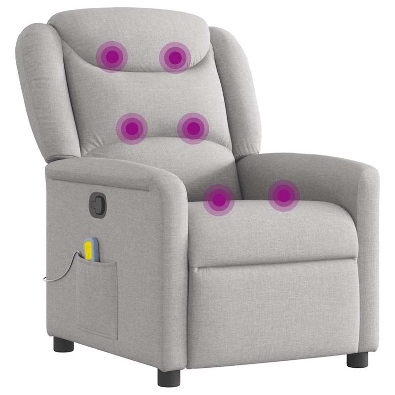 Ingrijire personala si Cosmetice - Sanatate si wellness - Articole wellness - Fotolii de masaj - Scaun de masaj cu tesatura gri nor - Infinity.ro