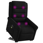 Ingrijire personala si Cosmetice - Sanatate si wellness - Articole wellness - Fotolii de masaj - Fotoliu electric de masaj rabatabil cu ridicare, negru, textil - Infinity.ro