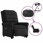 Ingrijire personala si Cosmetice - Sanatate si wellness - Articole wellness - Fotolii de masaj - Fotoliu electric de masaj rabatabil cu ridicare, negru, textil - Infinity.ro