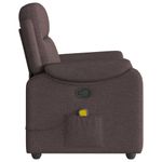 Ingrijire personala si Cosmetice - Sanatate si wellness - Articole wellness - Fotolii de masaj - Fotoliu de masaj rabatabil, maro inchis, material textil - Infinity.ro