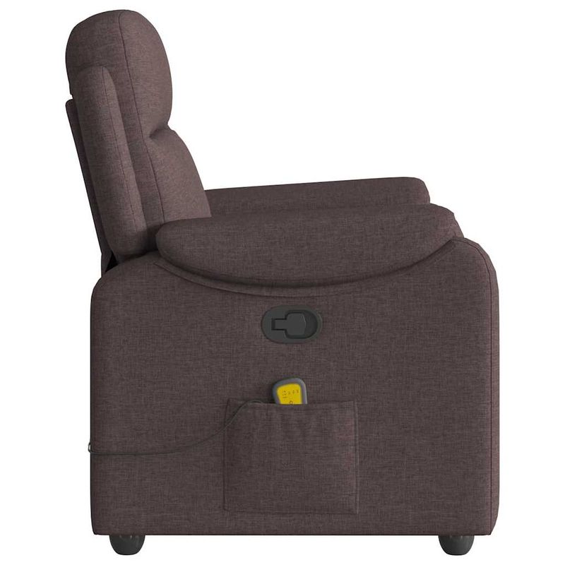 Ingrijire personala si Cosmetice - Sanatate si wellness - Articole wellness - Fotolii de masaj - Fotoliu de masaj rabatabil, maro inchis, material textil - Infinity.ro