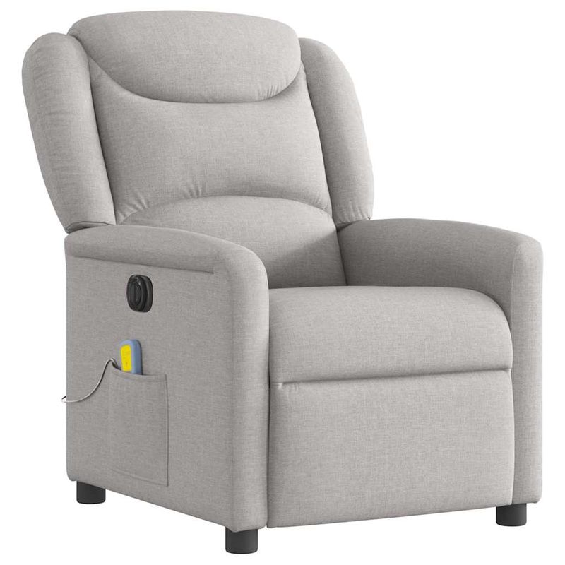 Ingrijire personala si Cosmetice - Sanatate si wellness - Articole wellness - Fotolii de masaj - Fotoliu reclinabil electric pentru masaj Cloud Grey Fabric - Infinity.ro