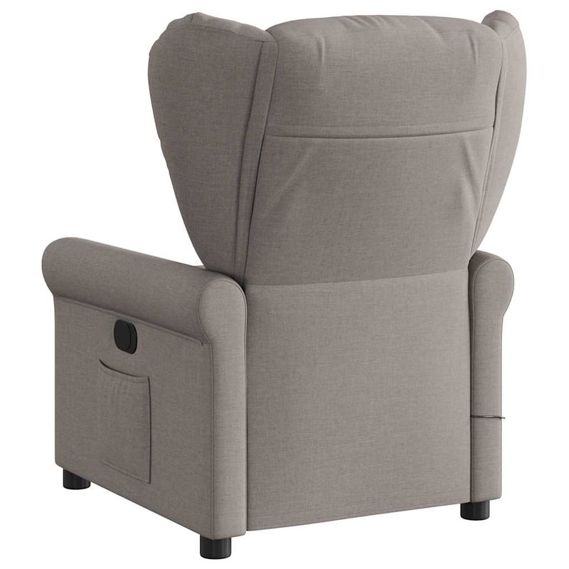 Ingrijire personala si Cosmetice - Sanatate si wellness - Articole wellness - Fotolii de masaj - Fotoliu electric de masaj rabatabil, gri taupe, textil - Infinity.ro