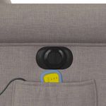 Ingrijire personala si Cosmetice - Sanatate si wellness - Articole wellness - Fotolii de masaj - Fotoliu electric de masaj rabatabil, gri taupe, textil - Infinity.ro