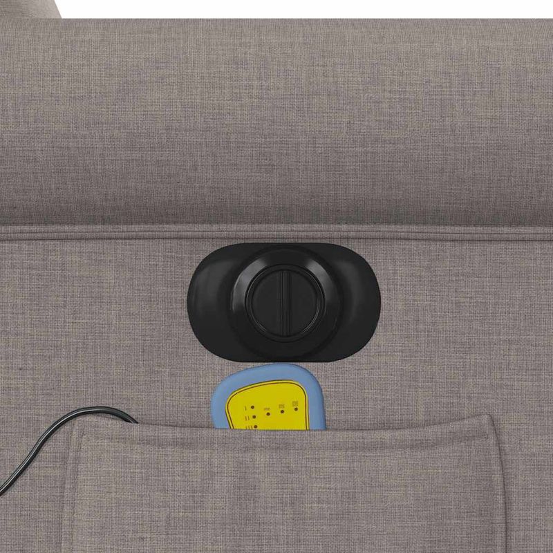 Ingrijire personala si Cosmetice - Sanatate si wellness - Articole wellness - Fotolii de masaj - Fotoliu electric de masaj rabatabil, gri taupe, textil - Infinity.ro