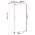 Casa si Gradina - Mobilier - Dulapuri si sifoniere - Dulapuri - Dulap de depozitare stejar sonoma 50x45x103,5 cm lemn prelucrat - Infinity.ro