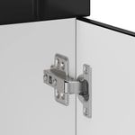 Casa si Gradina - Mobilier - Comode si corpuri - Corpuri bucatarie - Dulap de baza de bucatarie „Lucca” din lemn negru prelucrat, model 1x dulap inferior (1 ușă 1 sertar), mărime 30x46x81.5 cm - Infinity.ro