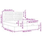 Casa si Gradina - Mobilier - Paturi si accesorii - Paturi - Cadru de pat otoman cu saltele, catifea neagra 180x200cm - Infinity.ro