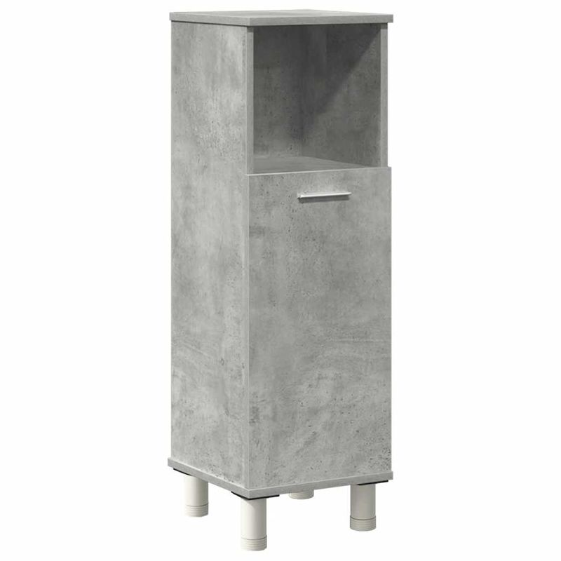 Casa si Gradina - Mobilier - Seturi de mobilier - Seturi baie - Set mobilier de baie, 4 piese, gri beton, lemn compozit - Infinity.ro