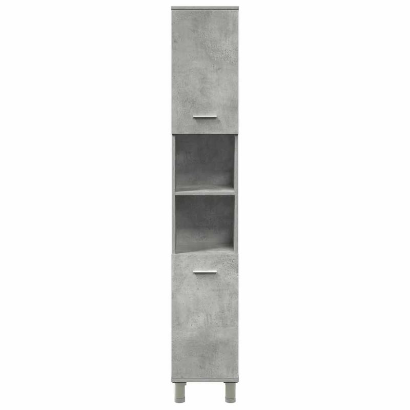 Casa si Gradina - Mobilier - Seturi de mobilier - Seturi baie - Set mobilier de baie, 4 piese, gri beton, lemn compozit - Infinity.ro