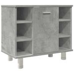 Casa si Gradina - Mobilier - Seturi de mobilier - Seturi baie - Set mobilier de baie, 4 piese, gri beton, lemn compozit - Infinity.ro