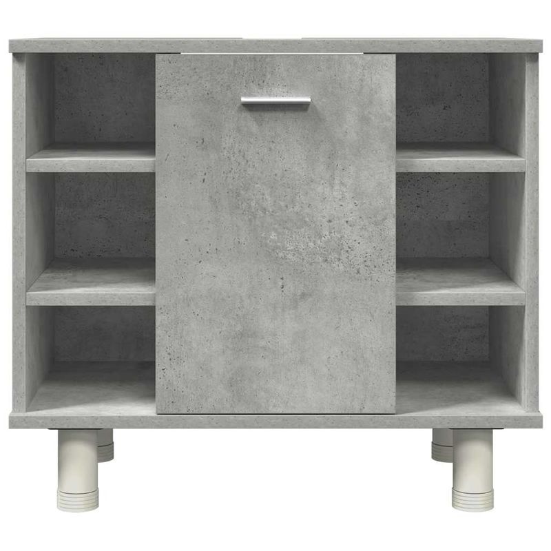 Casa si Gradina - Mobilier - Seturi de mobilier - Seturi baie - Set mobilier de baie, 4 piese, gri beton, lemn compozit - Infinity.ro