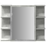 Casa si Gradina - Mobilier - Seturi de mobilier - Seturi baie - Set mobilier de baie, 4 piese, gri beton, lemn compozit - Infinity.ro