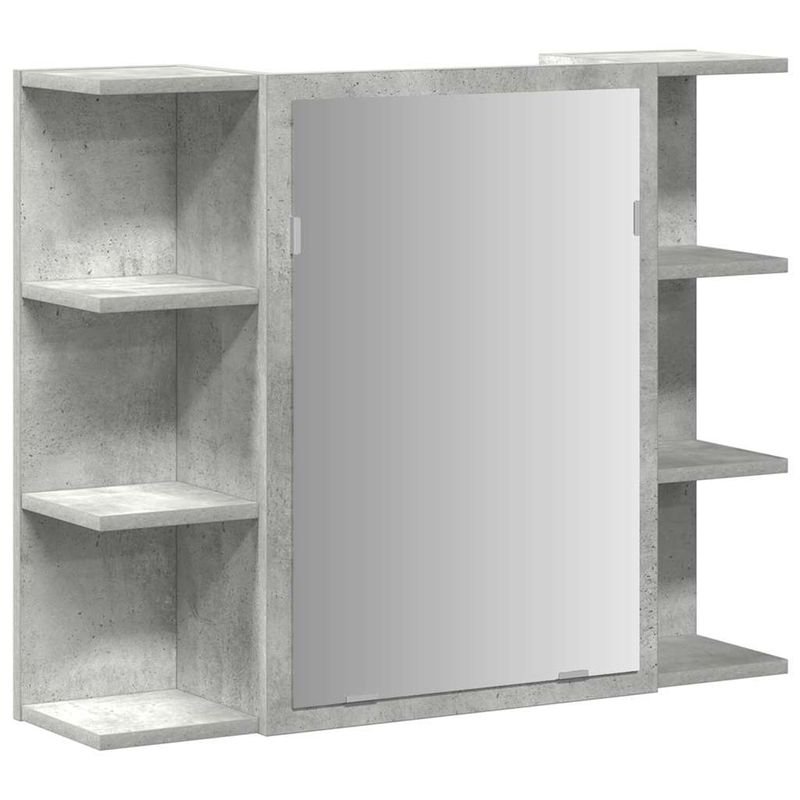 Casa si Gradina - Mobilier - Seturi de mobilier - Seturi baie - Set mobilier de baie, 4 piese, gri beton, lemn compozit - Infinity.ro