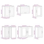 Casa si Gradina - Mobilier - Comode si corpuri - Corpuri bucatarie - Set dulap de bucatarie 11 piese „Lucca” lemn negru prelucrat - Infinity.ro