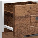 Casa si Gradina - Mobilier - Comode si corpuri - Corpuri bucatarie - Dulap de baza de bucatarie „Kalmar” Lemn vechi lemn prelucrat, model 1x dulap inferior (3 sertare), mărime 40x46x81.5 cm - Infinity.ro