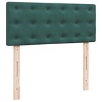 Casa si Gradina - Mobilier - Paturi si accesorii - Paturi - Cadru de pat otoman cu saltea verde inchis 120x200cm catifea - Infinity.ro