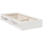 Casa si Gradina - Mobilier - Paturi si accesorii - Paturi - Pat de zi fara saltea alb 75x190 cm lemn masiv de pin - Infinity.ro