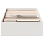 Casa si Gradina - Mobilier - Paturi si accesorii - Paturi - Pat de zi fara saltea alb 75x190 cm lemn masiv de pin - Infinity.ro
