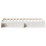Casa si Gradina - Mobilier - Paturi si accesorii - Paturi - Pat de zi fara saltea alb 75x190 cm lemn masiv de pin - Infinity.ro