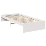Casa si Gradina - Mobilier - Paturi si accesorii - Paturi - Pat de zi fara saltea alb 75x190 cm lemn masiv de pin - Infinity.ro