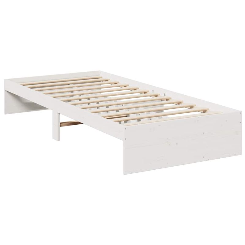 Casa si Gradina - Mobilier - Paturi si accesorii - Paturi - Pat de zi fara saltea alb 75x190 cm lemn masiv de pin - Infinity.ro
