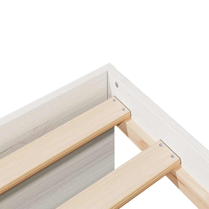 Casa si Gradina - Mobilier - Paturi si accesorii - Paturi - Pat de zi fara saltea alb 75x190 cm lemn masiv de pin - Infinity.ro