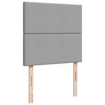 Casa si Gradina - Mobilier - Paturi si accesorii - Paturi - Cadru de pat otoman cu saltele Gri deschis 180x200cm Material - Infinity.ro