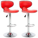 Casa si Gradina - Mobilier - Scaune si fotolii - Scaune - Scaune de bar, 2 buc., rosu, piele ecologica - Infinity.ro