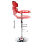 Casa si Gradina - Mobilier - Scaune si fotolii - Scaune - Scaune de bar, 2 buc., rosu, piele ecologica - Infinity.ro