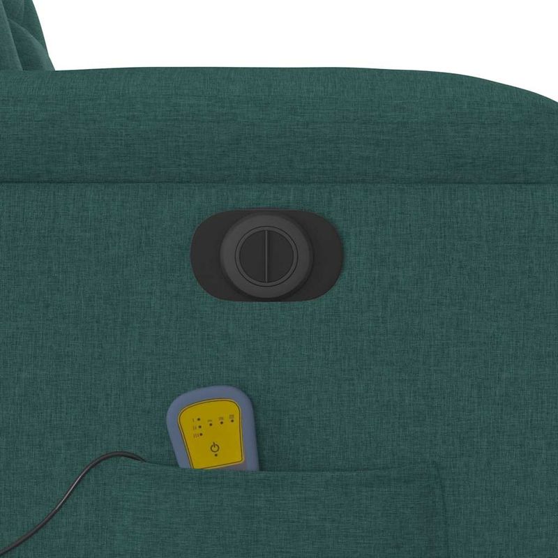 Ingrijire personala si Cosmetice - Sanatate si wellness - Articole wellness - Fotolii de masaj - Fotoliu electric de masaj rabatabil, verde inchis, textil - Infinity.ro