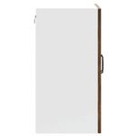 Casa si Gradina - Mobilier - Comode si corpuri - Corpuri bucatarie - Dulap de bucatarie cu usa din sticla "Kalmar" stejar afumat, model 1x dulap de perete din sticlă (2 uși), mărime 60x31x60 cm - Infinity.ro