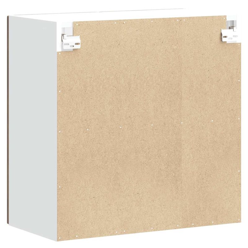 Casa si Gradina - Mobilier - Comode si corpuri - Corpuri bucatarie - Dulap de bucatarie cu usa din sticla "Kalmar" stejar afumat, model 1x dulap de perete din sticlă (2 uși), mărime 60x31x60 cm - Infinity.ro