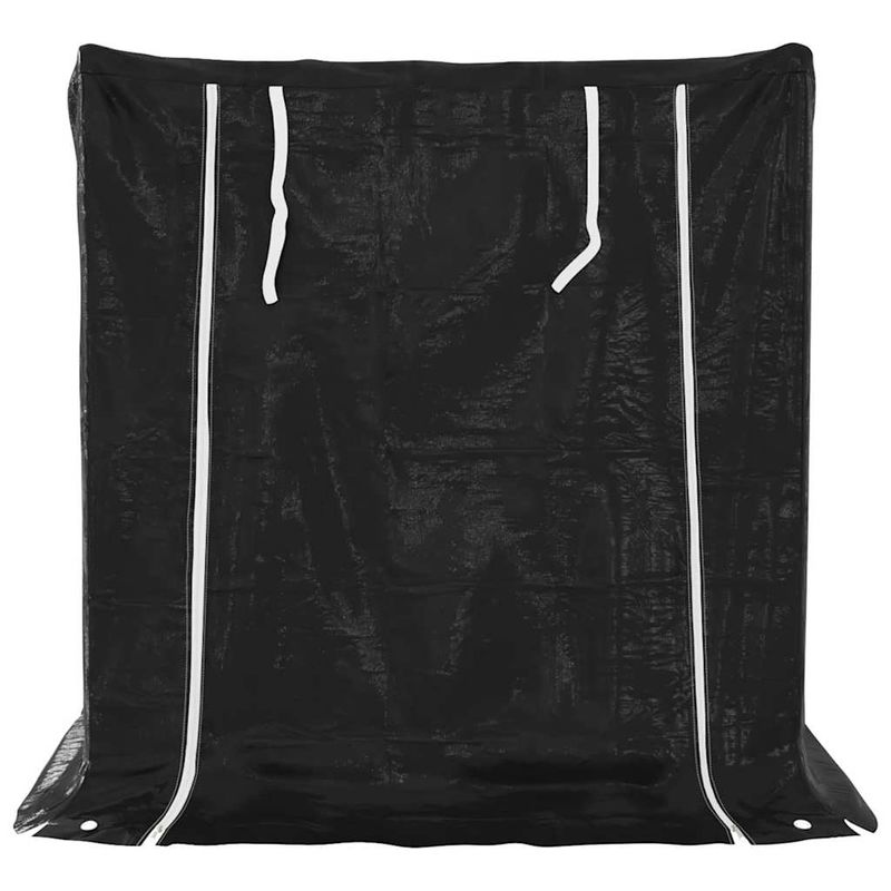 Casa si Gradina - Termice - Sobe, Seminee si accesorii - Accesorii seminee si sobe - Raft pentru lemn de foc cu capac de ploaie otel galvanizat, mărime 100.5x100.5x110.5 cm - Infinity.ro