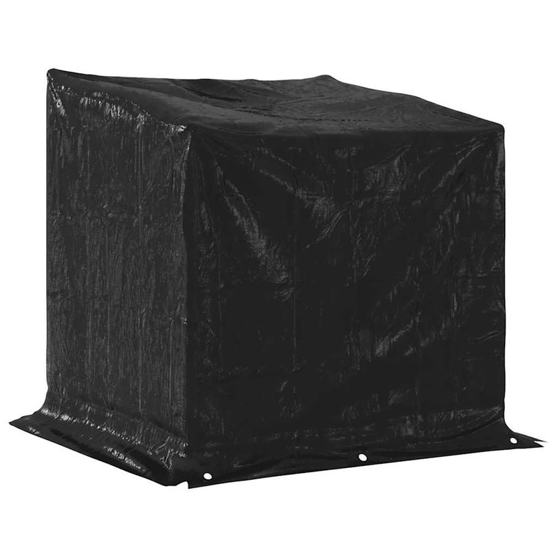 Casa si Gradina - Termice - Sobe, Seminee si accesorii - Accesorii seminee si sobe - Raft pentru lemn de foc cu capac de ploaie otel galvanizat, mărime 100.5x100.5x110.5 cm - Infinity.ro