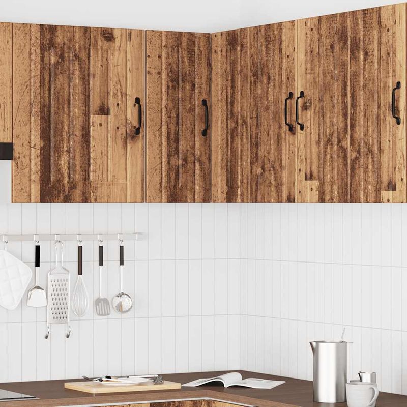 Casa si Gradina - Mobilier - Comode si corpuri - Corpuri bucatarie - Dulap de colt de bucatarie „Lucca” Lemn vechi lemn prelucrat - Infinity.ro