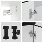 Casa si Gradina - Mobilier - Comode si corpuri - Corpuri bucatarie - Set dulap de bucatarie 8 piese „Kalmar” lemn negru prelucrat - Infinity.ro