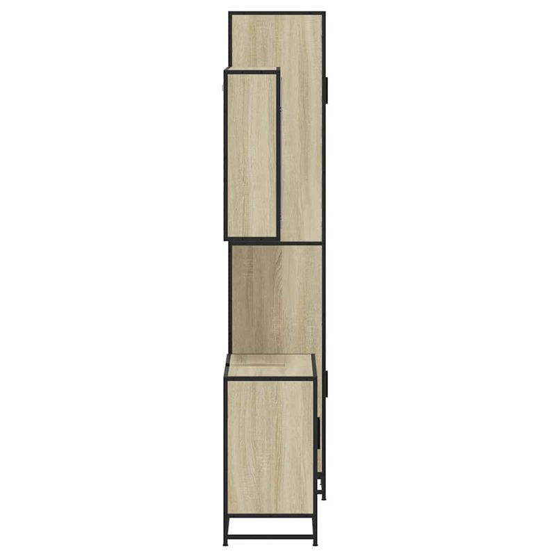Casa si Gradina - Mobilier - Seturi de mobilier - Seturi baie - Set mobilier de baie, 3 piese, stejar sonoma, lemn prelucrat - Infinity.ro